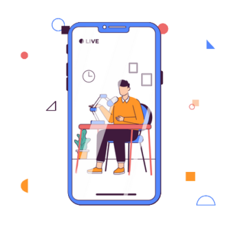 Capture And Live Streaming Illustration